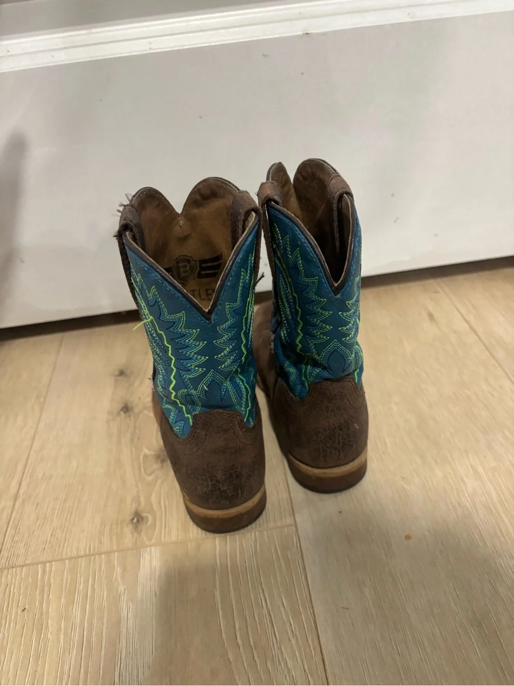 Ariat Kids Brown & Blue Western Cowboy Boots